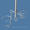 Hospital Adjustable Movable Stainless Steel Medical Drip IV Pole Stand